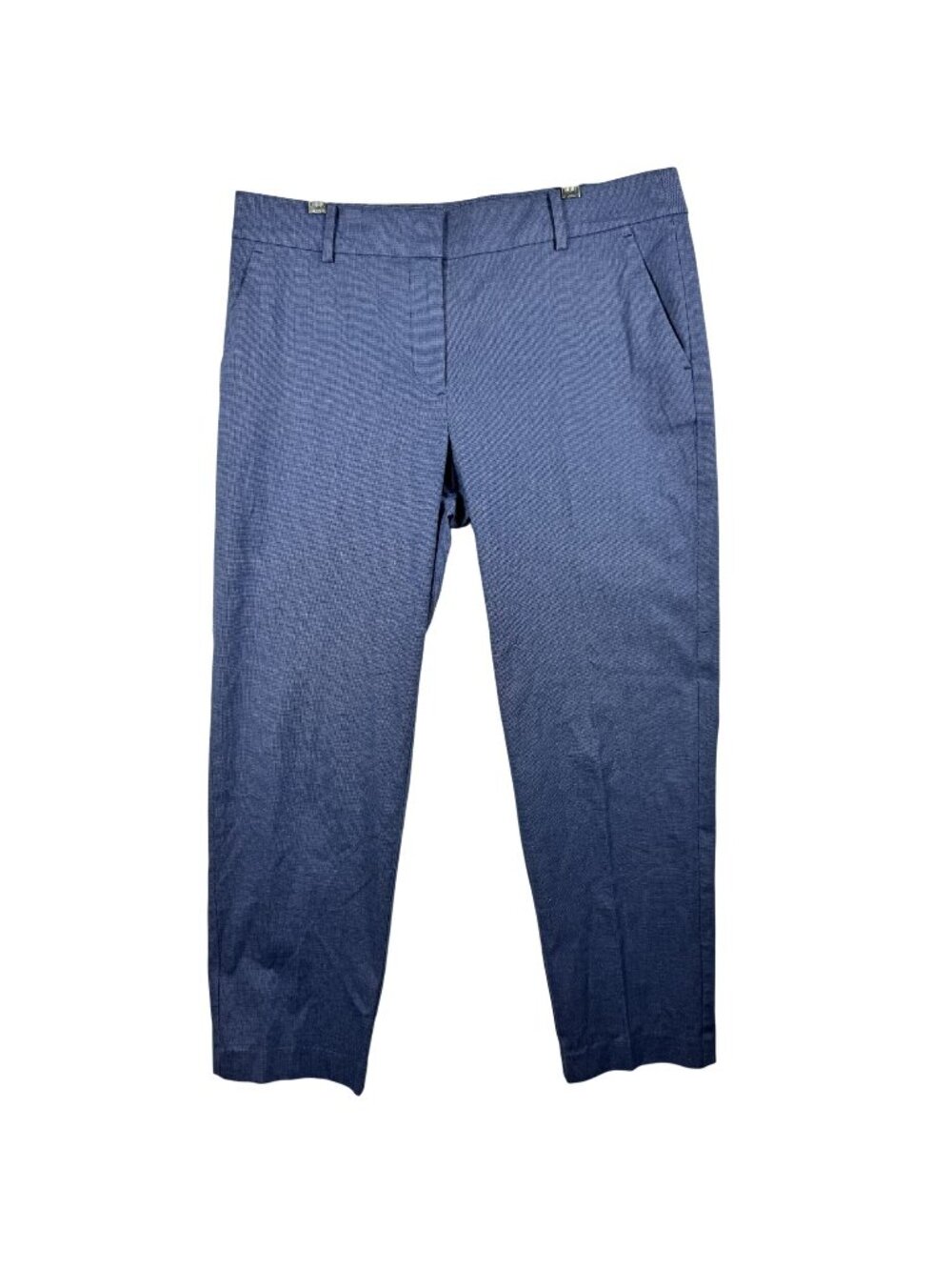 Ann Taylor Loft Riviera Blue Womens Pants Size 8 Hook & Bar Closure Flat Front